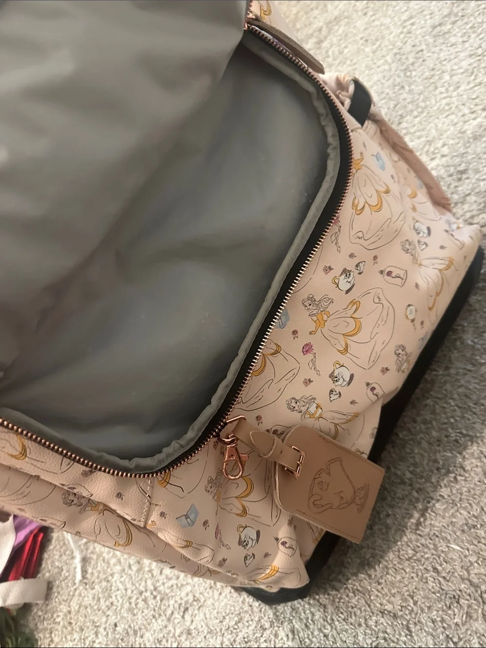 Petunia Pickle Bottom Cream and Black Disney Print Backpack - Picture 6 of 6